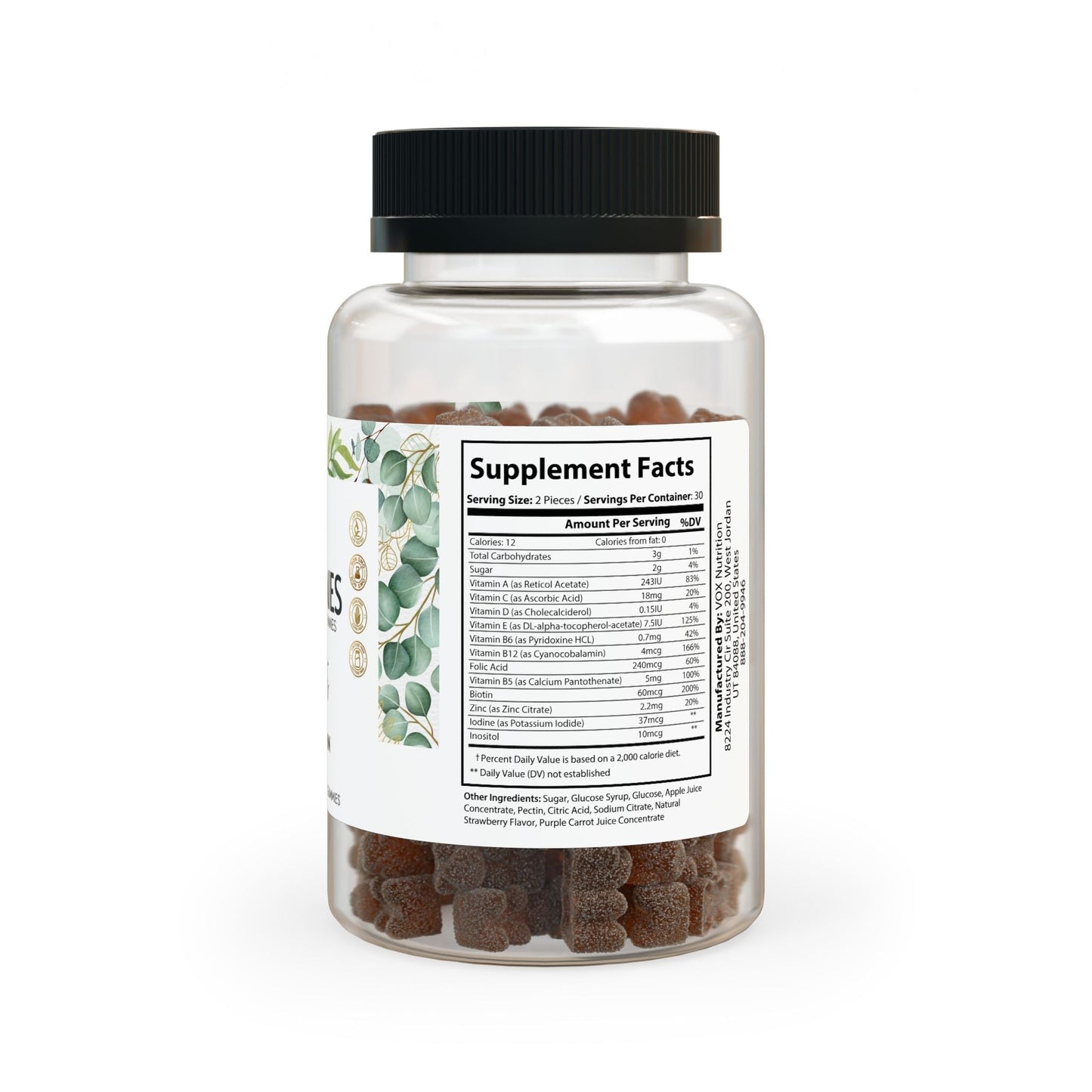 Multivitamin Daily Gummies for adults GLOWMIES Multivitamin Gummies for Adults in a bottle, 60 gummies, deliver essential vitamins, minerals, and antioxidants that support energy, immunity, metabolism, and overall vitality. supports energy, hair health, non-GMO, corn-free, FDA and GMP certified.