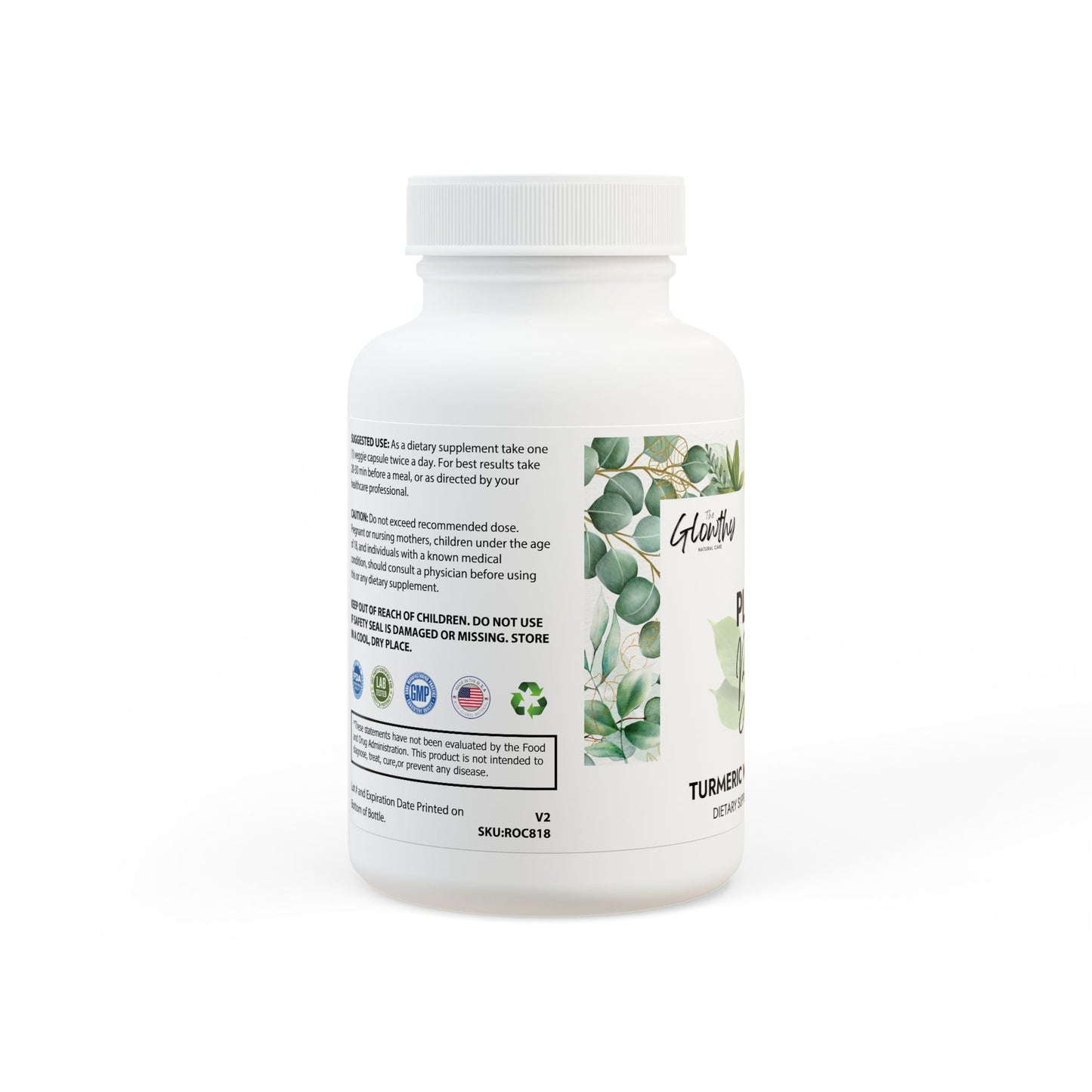 Turmeric with BioPerine Supplement PLANT BOOST+ Organic Turmeric with BioPerine supplement to enhance recovery, antioxidant support, and muscle function. Vegan, non-GMO, USA-made, 60 capsules.
