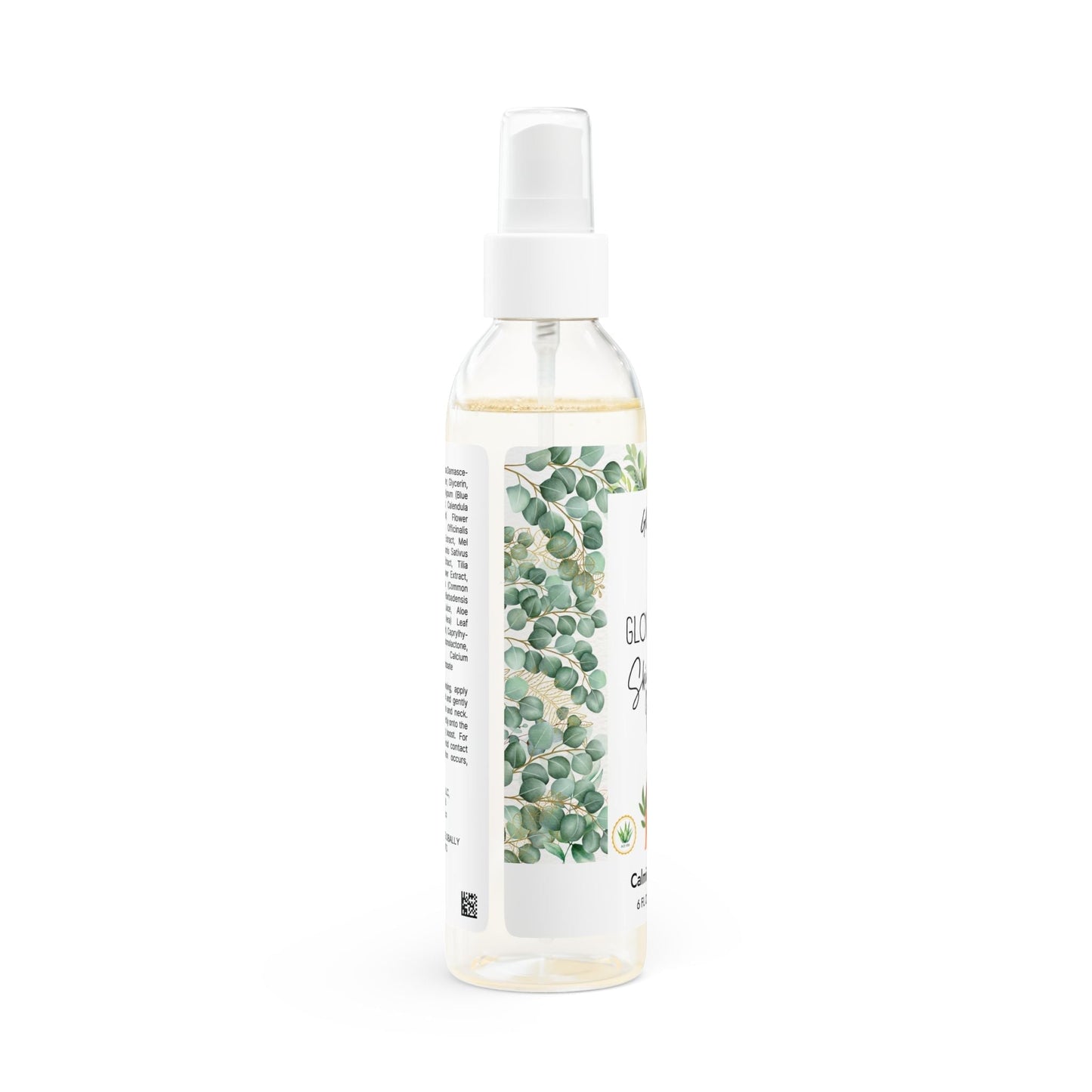 Calming Toner, 6oz GLOWTHY+ SKIN BOOSTER 6oz bottle with fine-mist sprayer for sensitive skin.