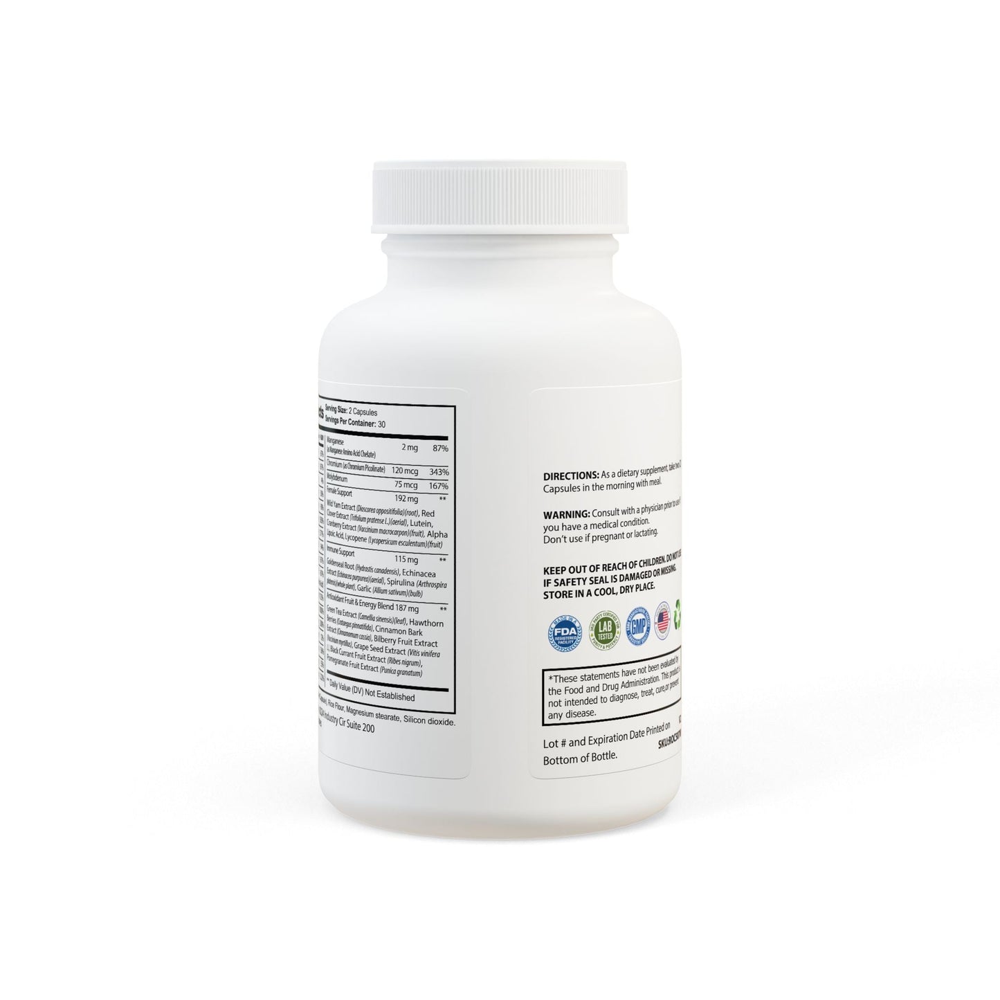 Multivitamin for Women INNER BLOOM Supplement (60 Capsules) All in one. designed to support exercise performance, aerobic energy metabolism, conversion of food into cellular energy, hair health, antioxidant function.