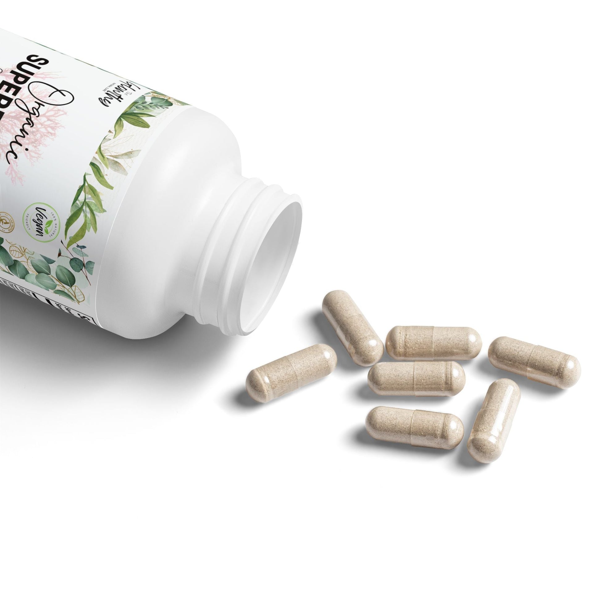 Sea Moss Benefits ORGANIC SUPERFOOD Sea Moss Supplement provides over 92 essential vitamins and minerals in a whole-food bioavailable state to support health, vitality, and energy.  (60 Capsules) bottle