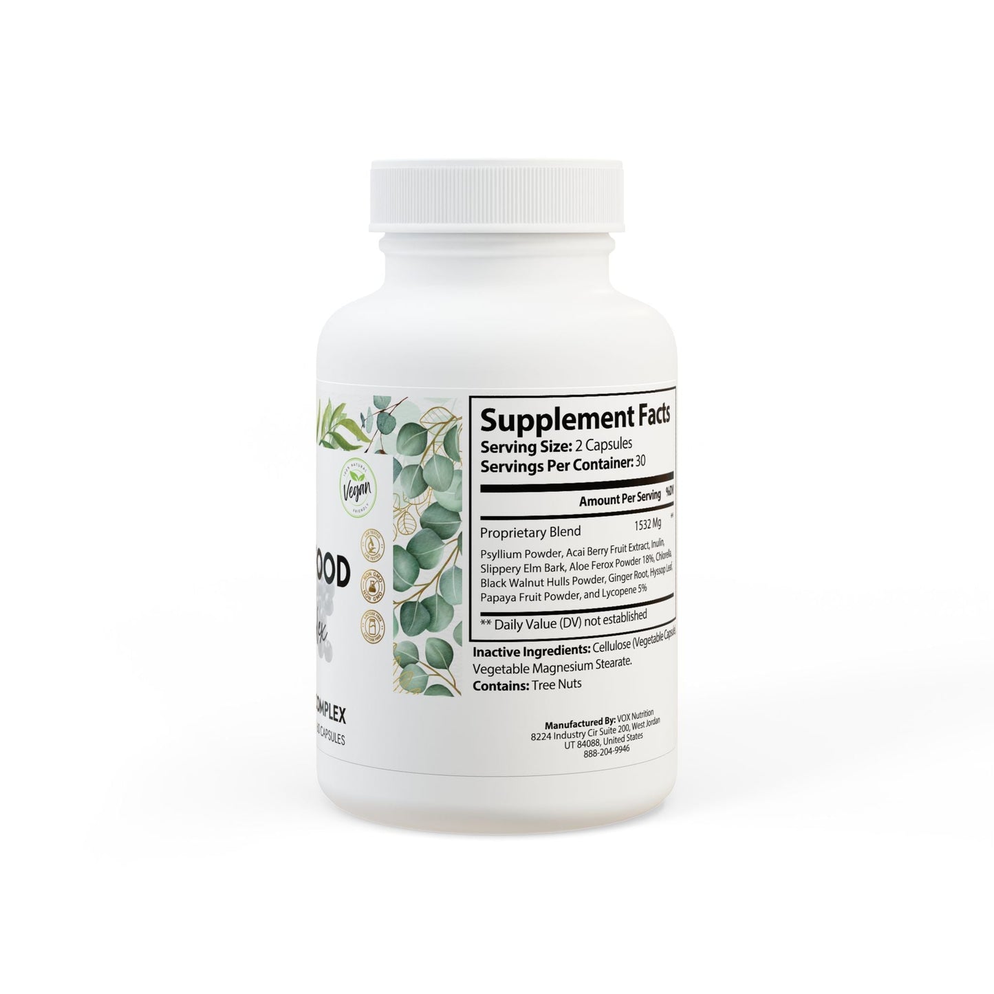 acai powder benefits SUPERFOOD COMPLEX Acai Berry Supplement bottle , 60 capsules, vegan-friendly, supports healthy digestion.