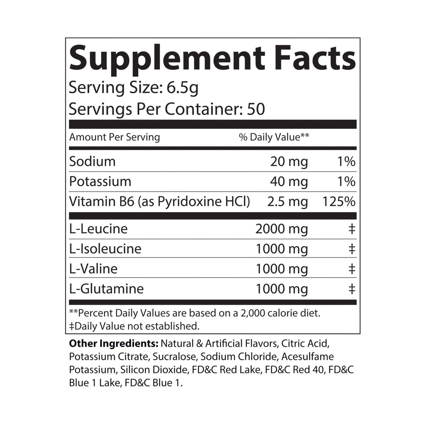 FITNESS & GLOW BCAA Supplement in grape flavor, 325g container, 50 servings.