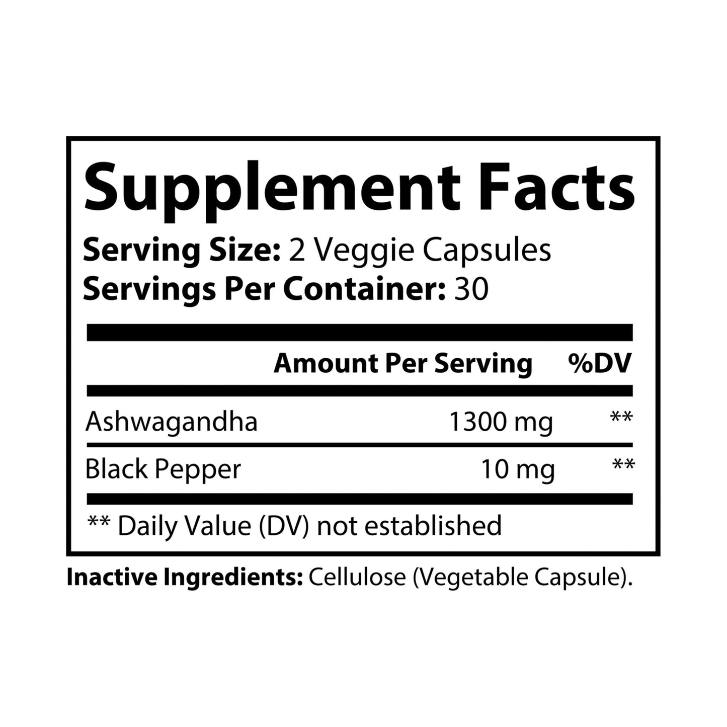 Ashwagandha Supplement PLANT BOOST+ Ashwagandha and Black Pepper Supplement, empowers you to feel centered, energized, and in control, bottle 60 vegan capsules