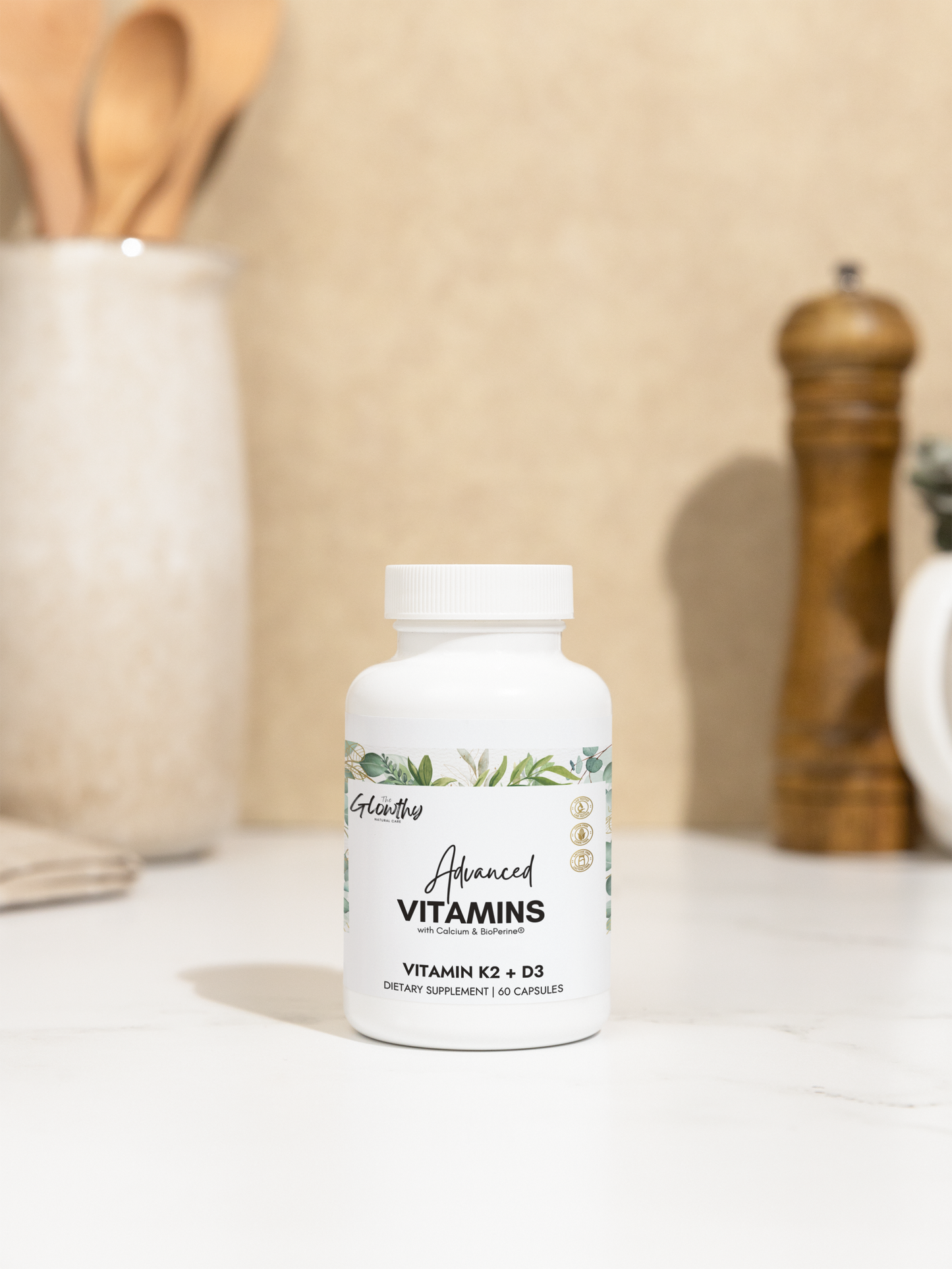 Vitamin K2 and D3 Supplement ADVANCE VITAMINS (60 Capsules) Must-have Vitamin K2 and D3 Supplement formulated to deliver synergistic benefits that support strong bones, a resilient heart, and optimal muscle and immune function.