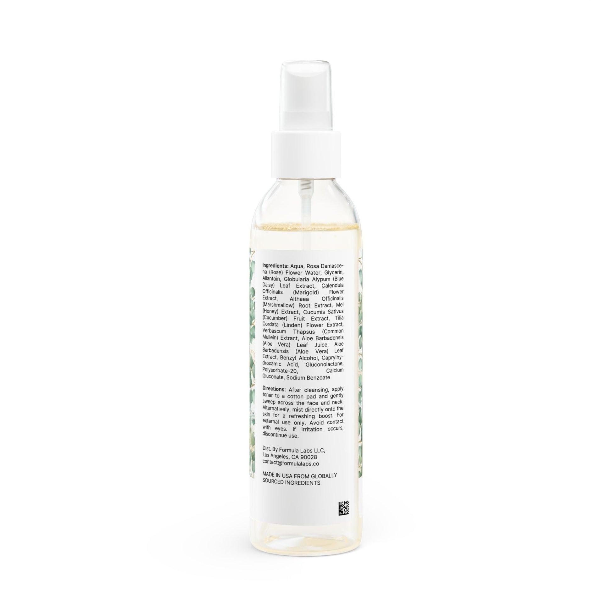 Calming Toner, 6oz GLOWTHY+ SKIN BOOSTER 6oz bottle with fine-mist sprayer for sensitive skin.