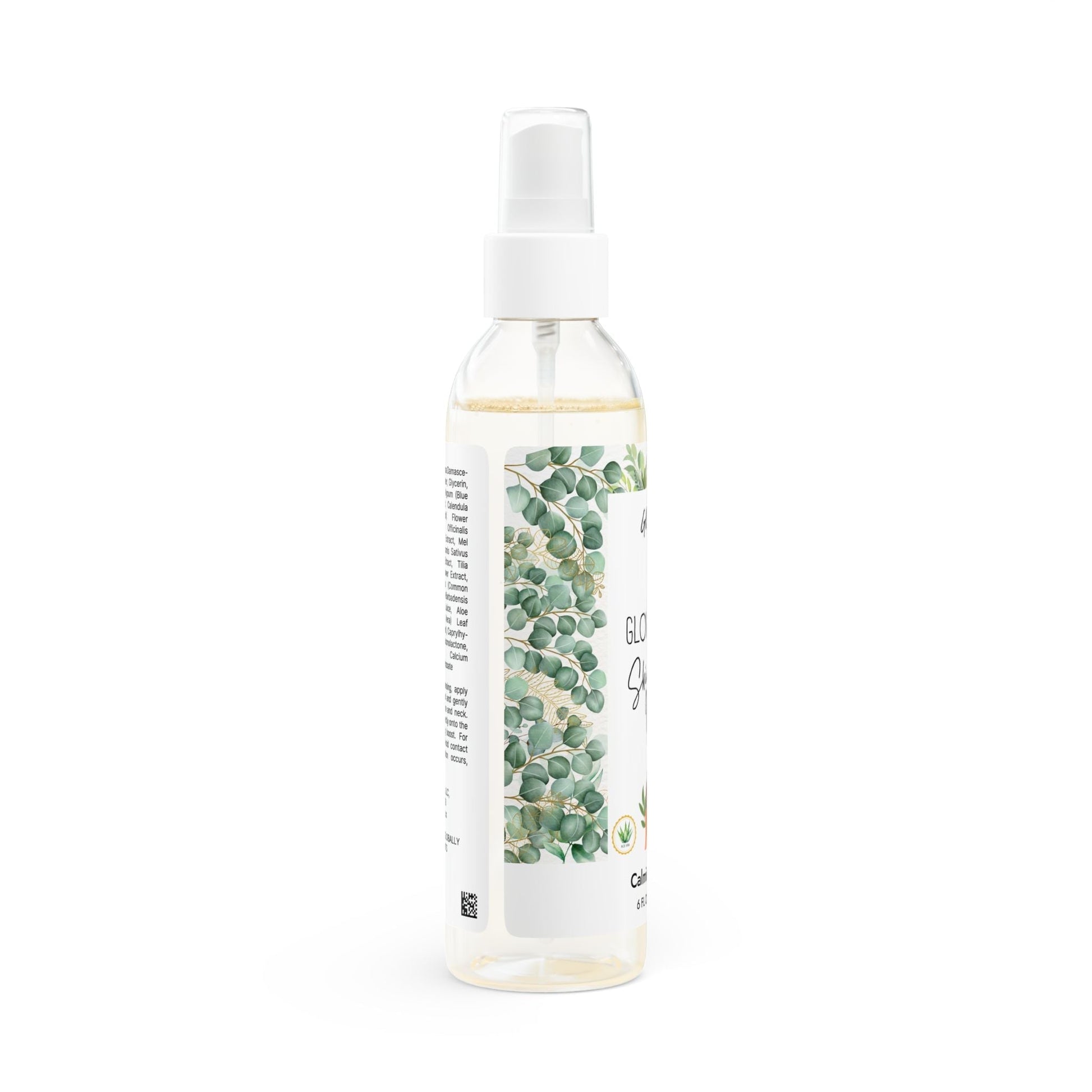 Calming Toner, 6oz GLOWTHY+ SKIN BOOSTER 6oz bottle with fine-mist sprayer for sensitive skin.
