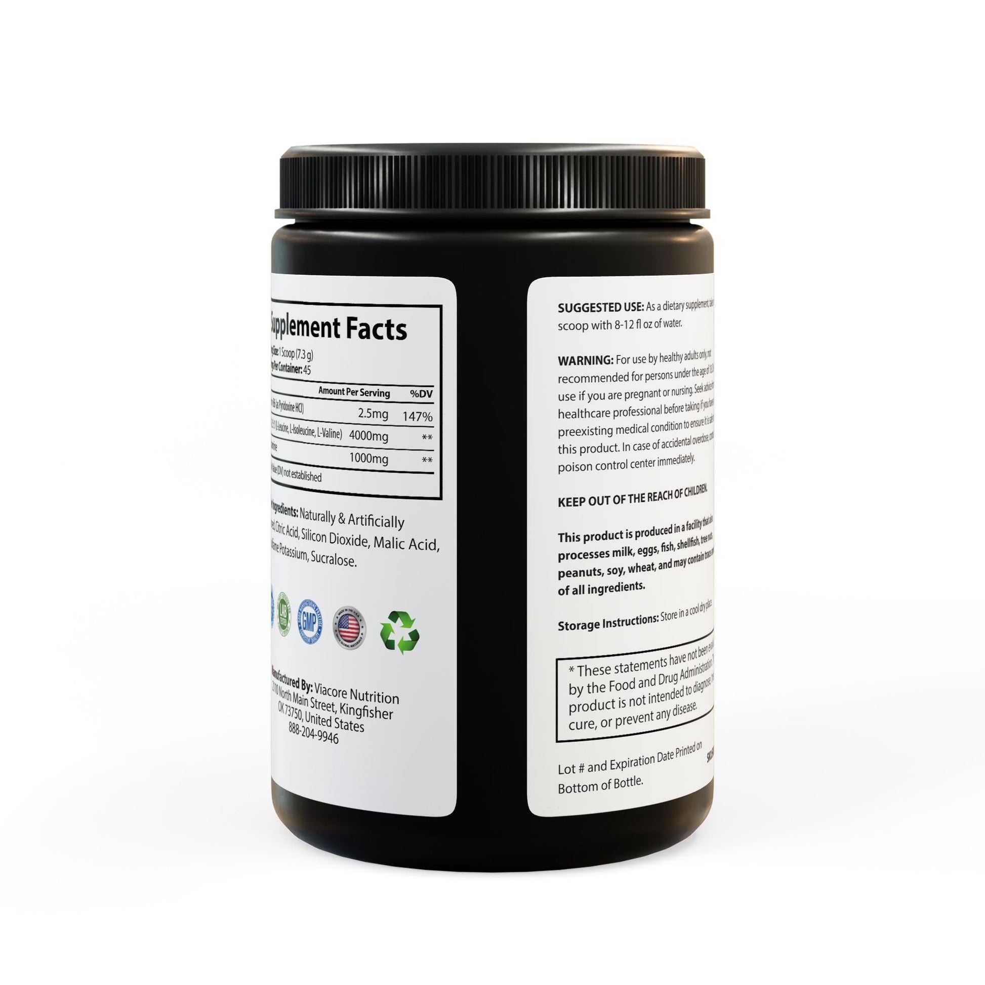 FITNESS & GLOW BCAA Supplement with Watermelon flavor boosts exercise, aids recovery, and prevents muscle breakdown. Ideal for fitness enthusiasts and athletes.