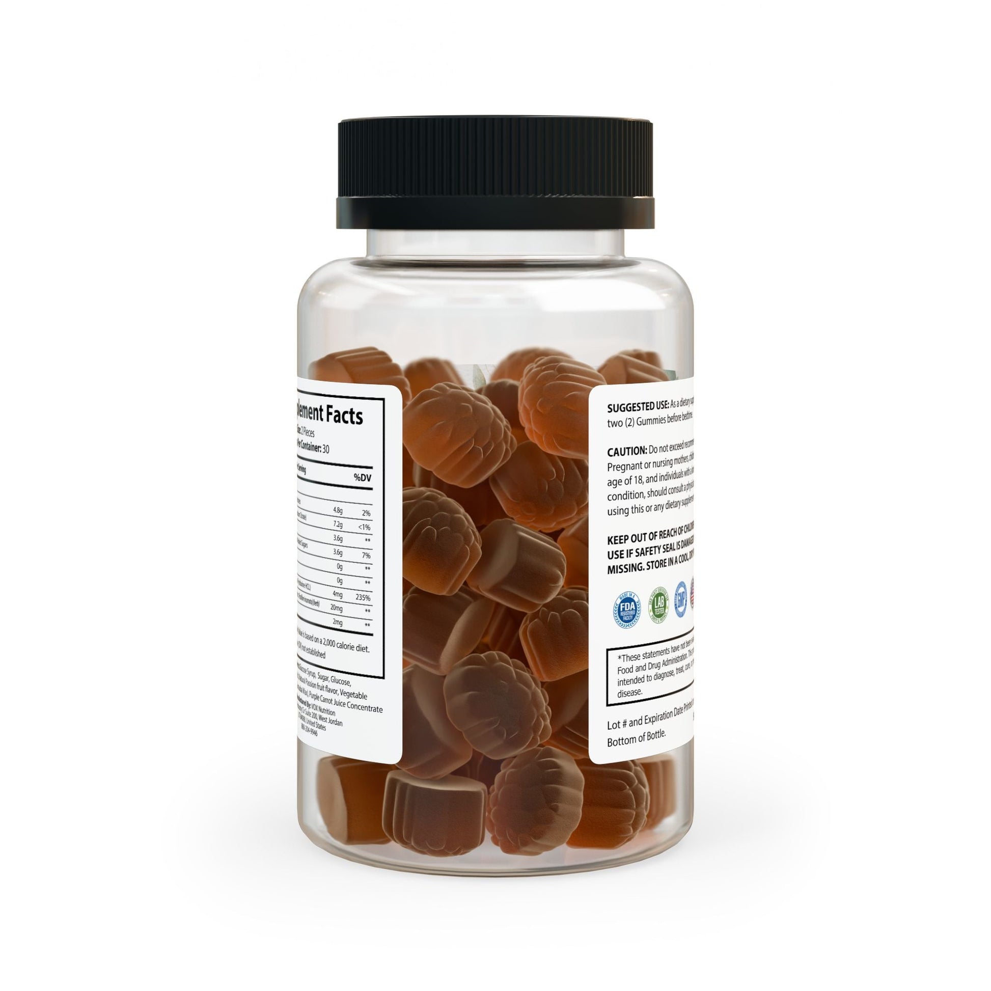 Sleep Well Melatonin Gummies GLOWMIES Sleep Well Gummies designed to enhance sleep, support healthy sleep patterns, provide antioxidant support and promote healthy circadian rhythms, bottle with 60 gummies