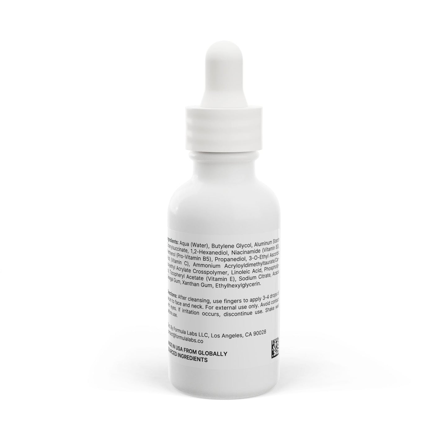 GLOWTHY+ SKIN BOOSTER Vitamin Boost Serum, 1oz white glass bottle with dropper.