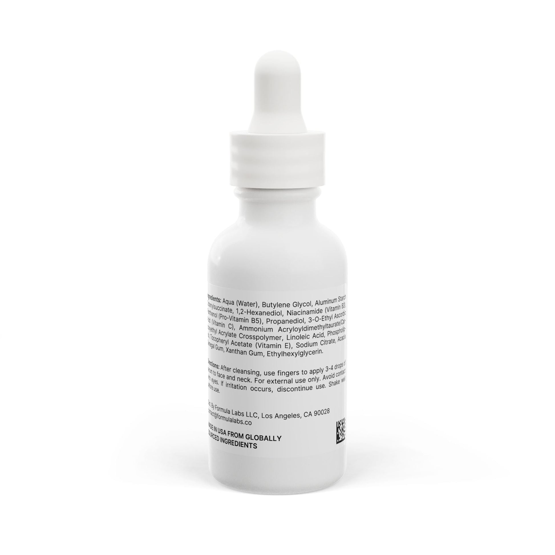 GLOWTHY+ SKIN BOOSTER Vitamin Boost Serum, 1oz white glass bottle with dropper.