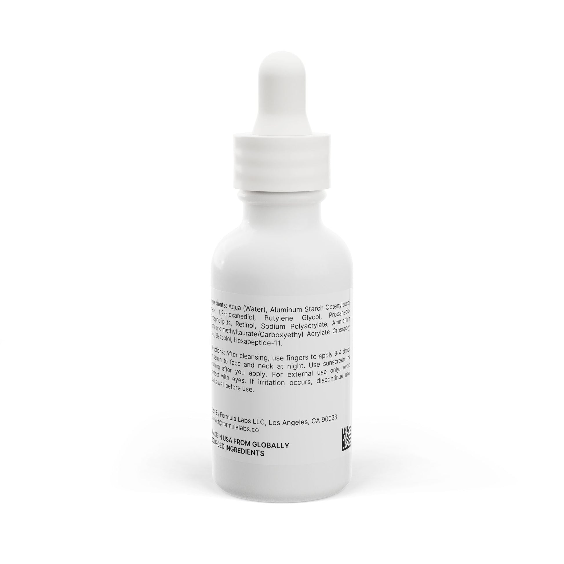 GLOWTHY+ SKIN BOOSTER Retinol and Peptide Face Serum, 1oz bottle with white dropper.