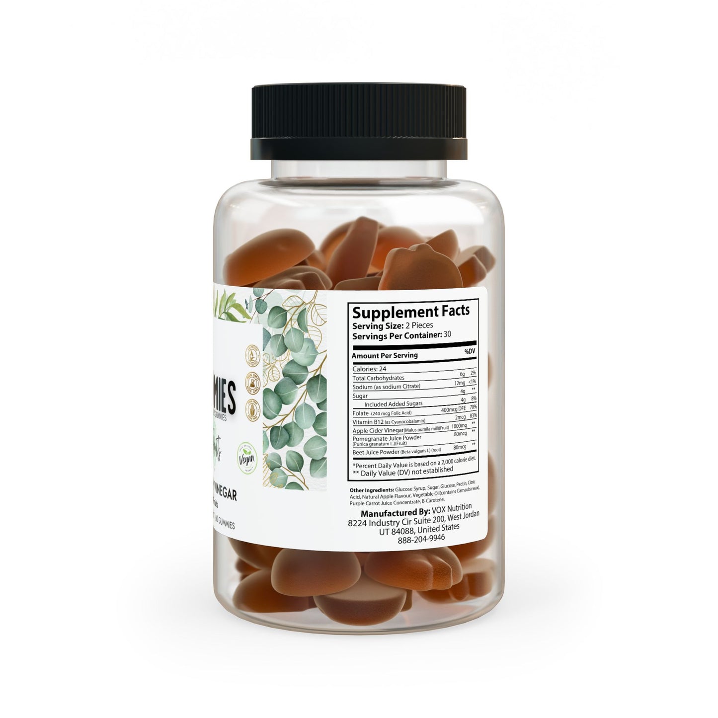 GLOWMIES Apple Cider Vinegar Gummies (60 Gummies)