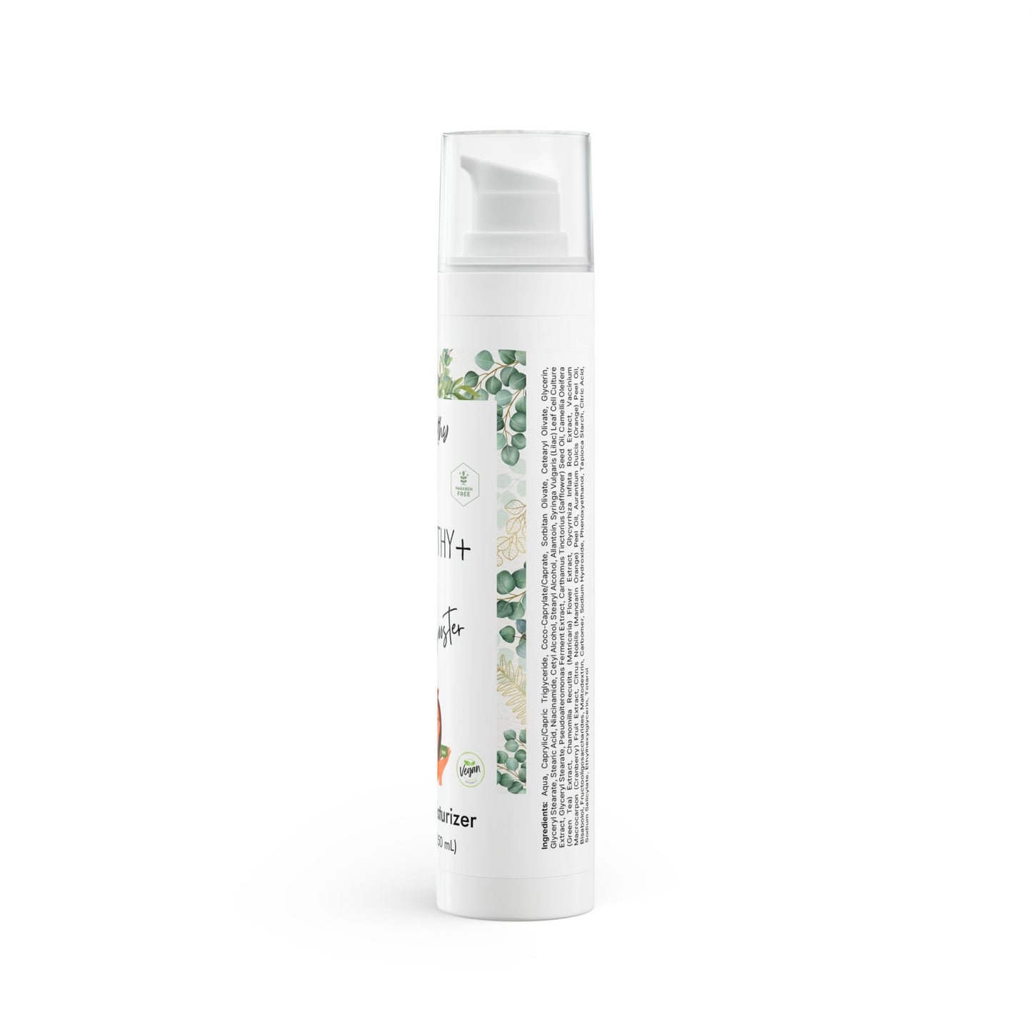 Daily Moisturizer for radiant skin GLOWTHY+ SKIN BOOSTER Daily Moisturizer, 1.7oz in white plastic bottle with white airless pump, for hydrated, radiant skin.