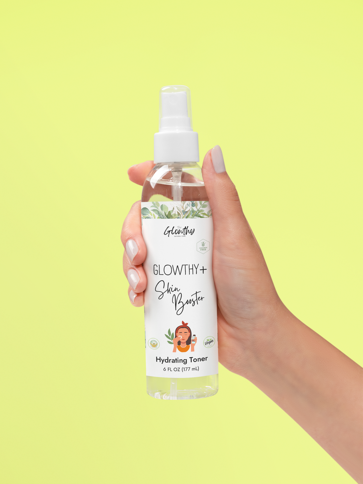GLOWTHY+ SKIN BOOSTER Hydrating Toner, 6oz