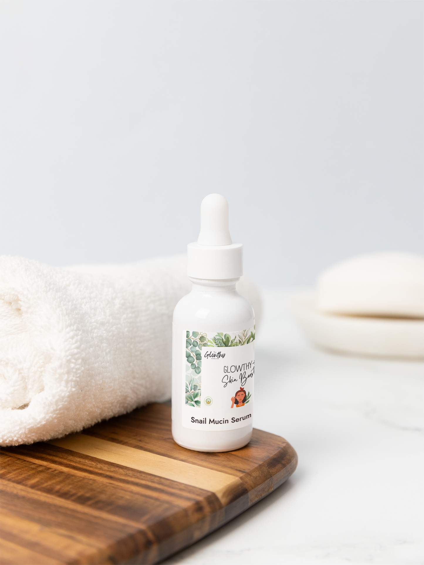 GLOWTHY+ SKIN BOOSTER Snail Mucin Facial Serum, 1oz