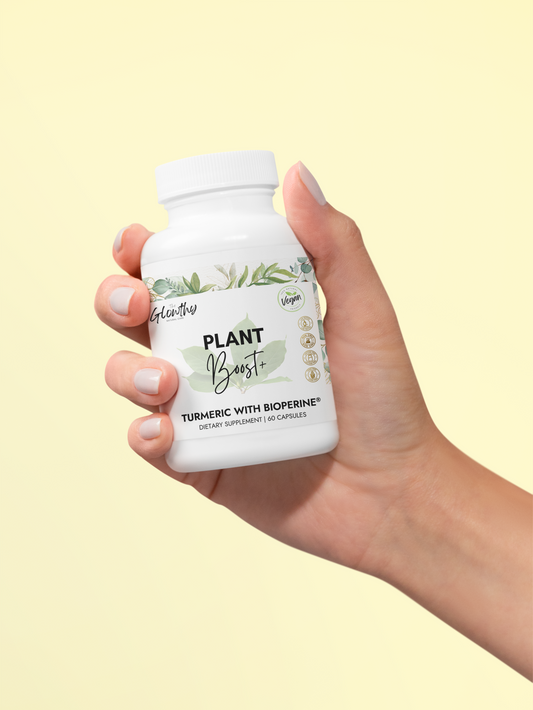 Turmeric with BioPerine Supplement PLANT BOOST+ Organic Turmeric with BioPerine supplement to enhance recovery, antioxidant support, and muscle function. Vegan, non-GMO, USA-made, 60 capsules.